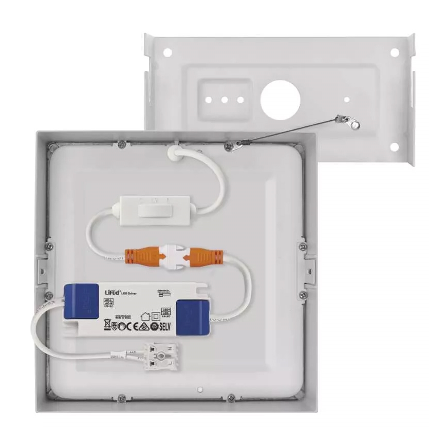 Plafón LED NEXXO LED/12,5W/230V 3000/3500/4000K 17x17 cm blanco