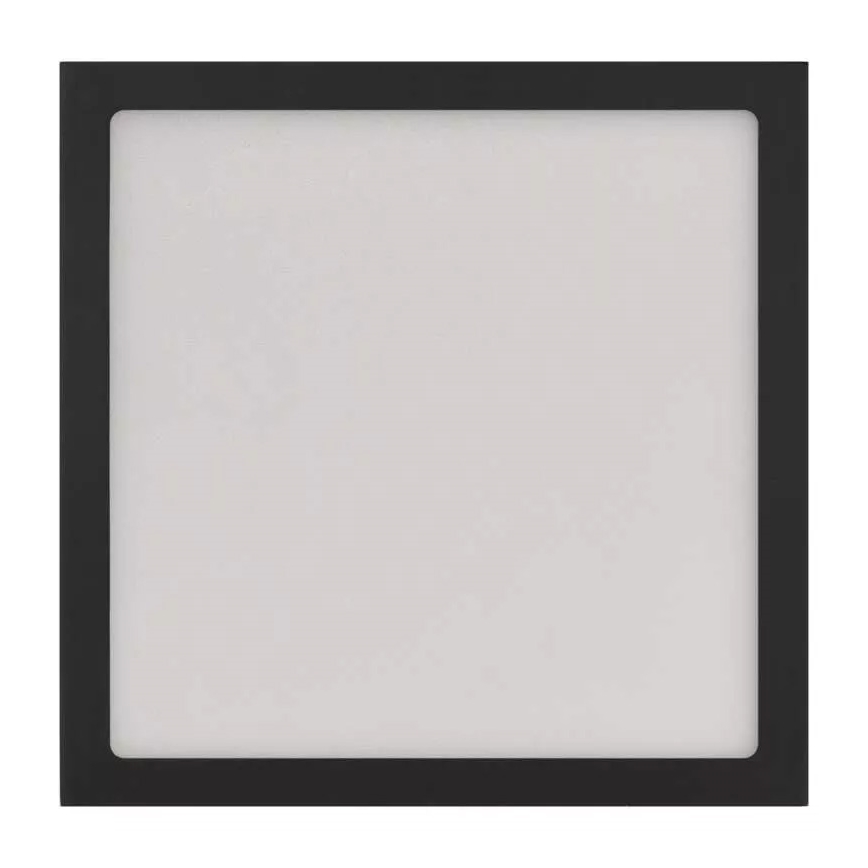 Plafón LED NEXXO LED/12,5W/230V 3000/3500/4000K 17x17 cm negro