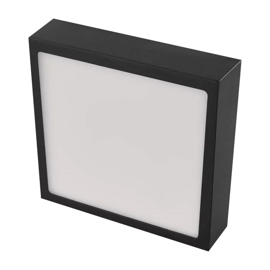Plafón LED NEXXO LED/12,5W/230V 3000/3500/4000K 17x17 cm negro