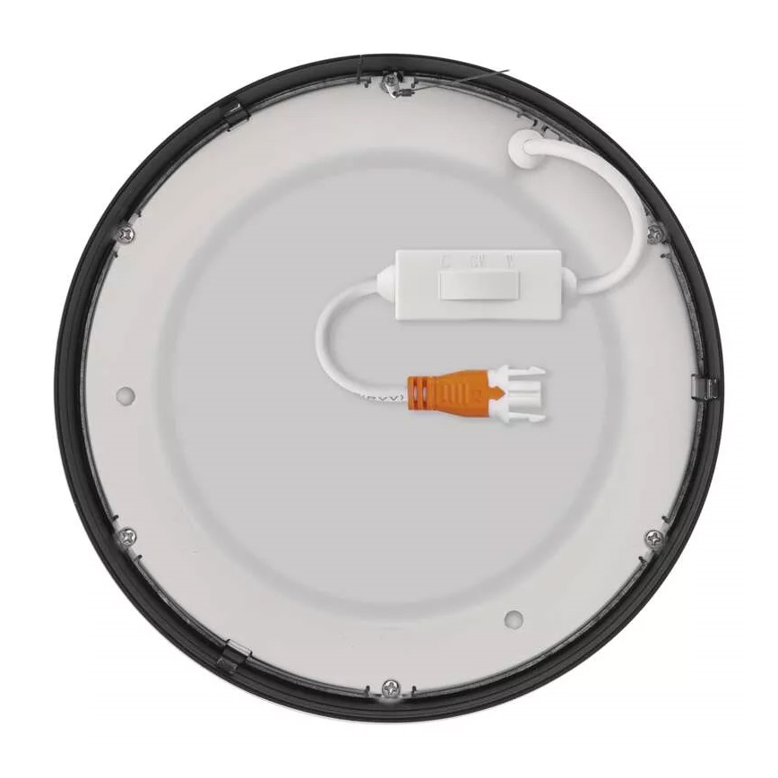 Plafón LED NEXXO LED/12,5W/230V 3000/3500/4000K ø 17 cm negro