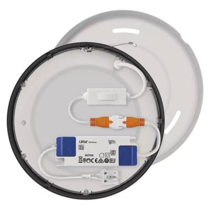 Plafón LED NEXXO LED/12,5W/230V 3000/3500/4000K ø 17 cm negro