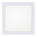 Plafón LED LED/12W/230V 2700K 16,3x16,3 cm blanco