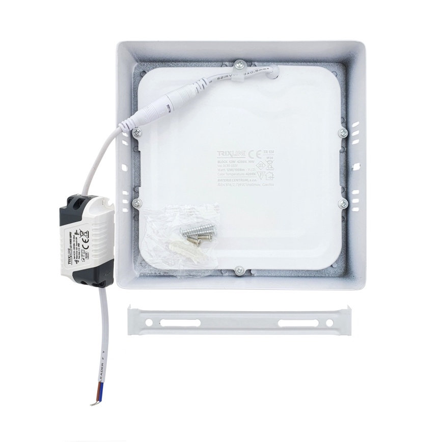 Plafón LED LED/12W/230V 2700K 16,3x16,3 cm blanco
