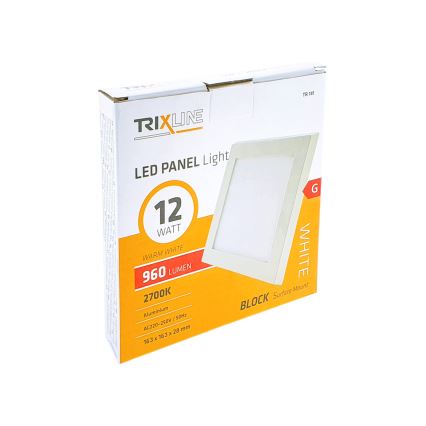 Plafón LED LED/12W/230V 2700K 16,3x16,3 cm blanco