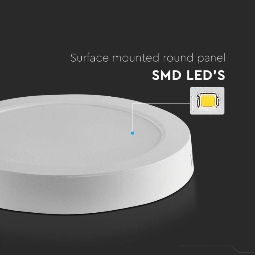 Plafón LED LED/12W/230V 3000K diá. 16,7 cm blanco