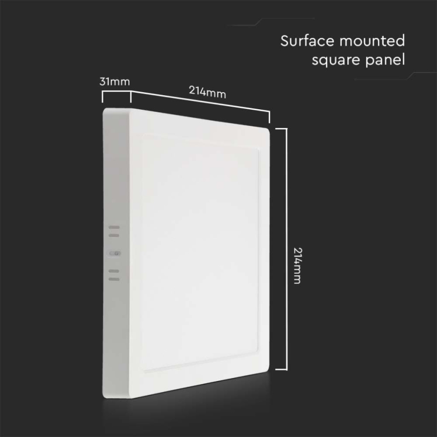 Plafón LED LED/18W/230V 3000K 21,4x21,4 cm blanco