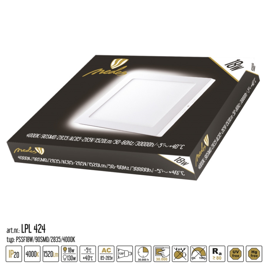 Panel LED LED/18W