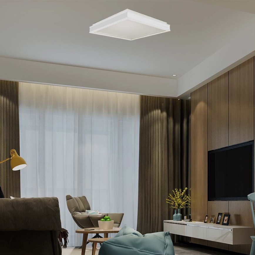 Plafón LED LED/18W/230V 4000K 35x35 cm blanco