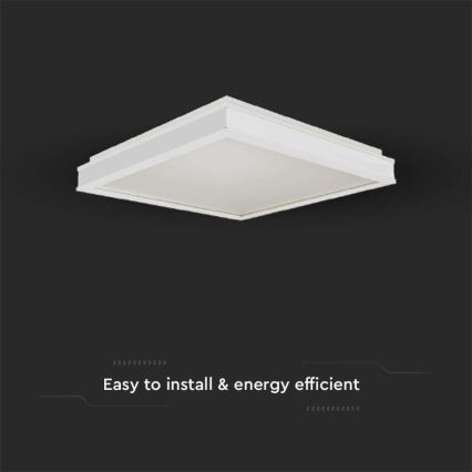 Plafón LED LED/18W/230V 4000K 35x35 cm blanco