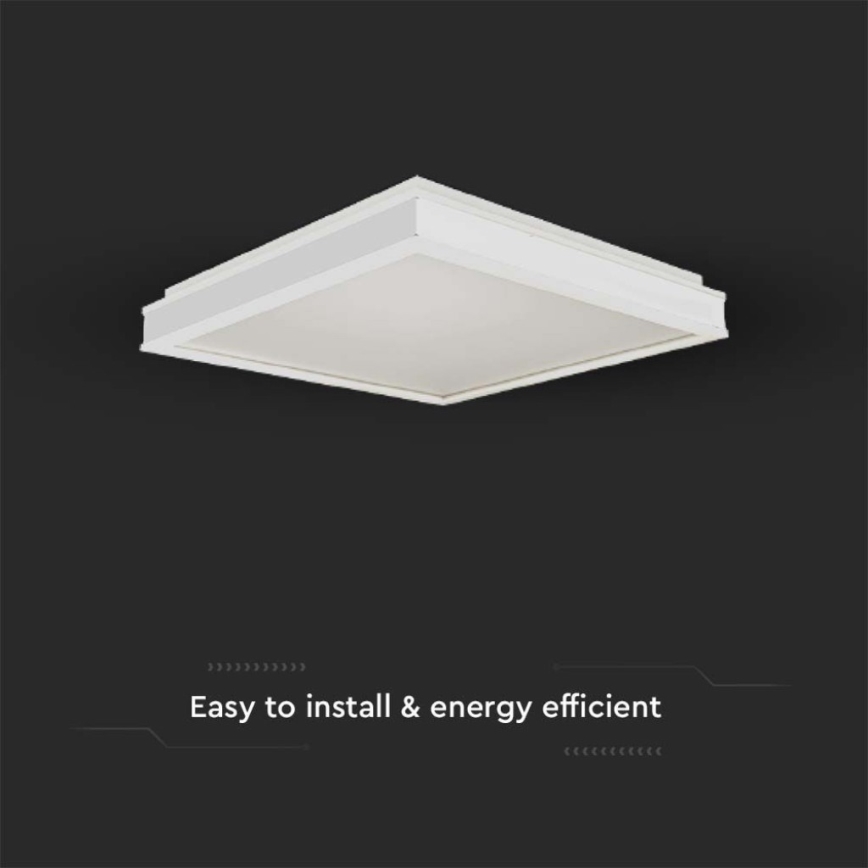 Plafón LED LED/18W/230V 4000K 35x35 cm blanco