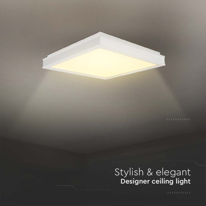 Plafón LED LED/18W/230V 4000K 35x35 cm blanco