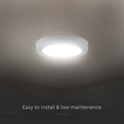 Plafón LED LED/18W/230V 4000K diá. 21,5 cm