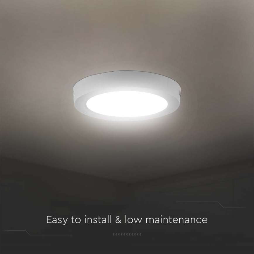 Plafón LED LED/18W/230V 4000K diá. 21,5 cm