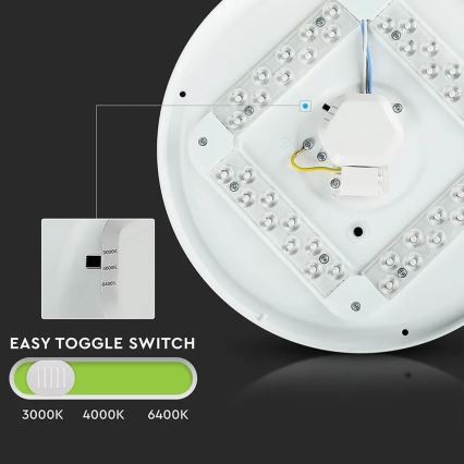 Plafón LED LED/24W/230V 35cm 3000K/4000K/6400K