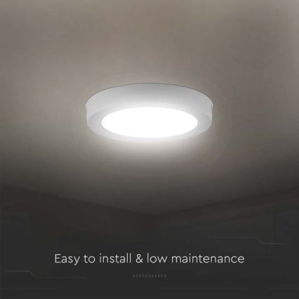 Plafón LED LED/24W/230V 4000K diá. 28,9 cm