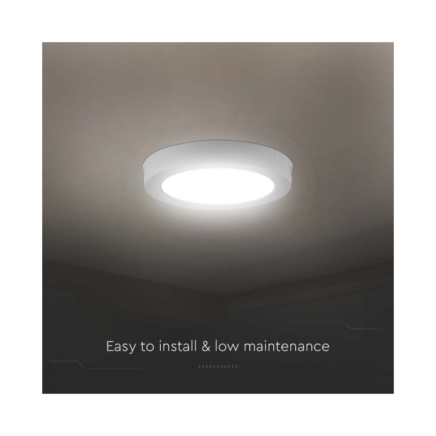 Plafón LED LED/24W/230V 4000K diá. 28,9 cm