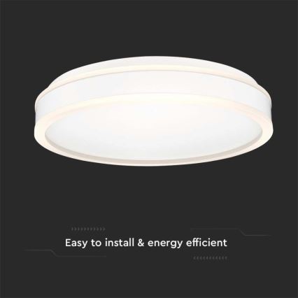 Plafón LED LED/24W/230V 4000K diá. 45 cm blanco