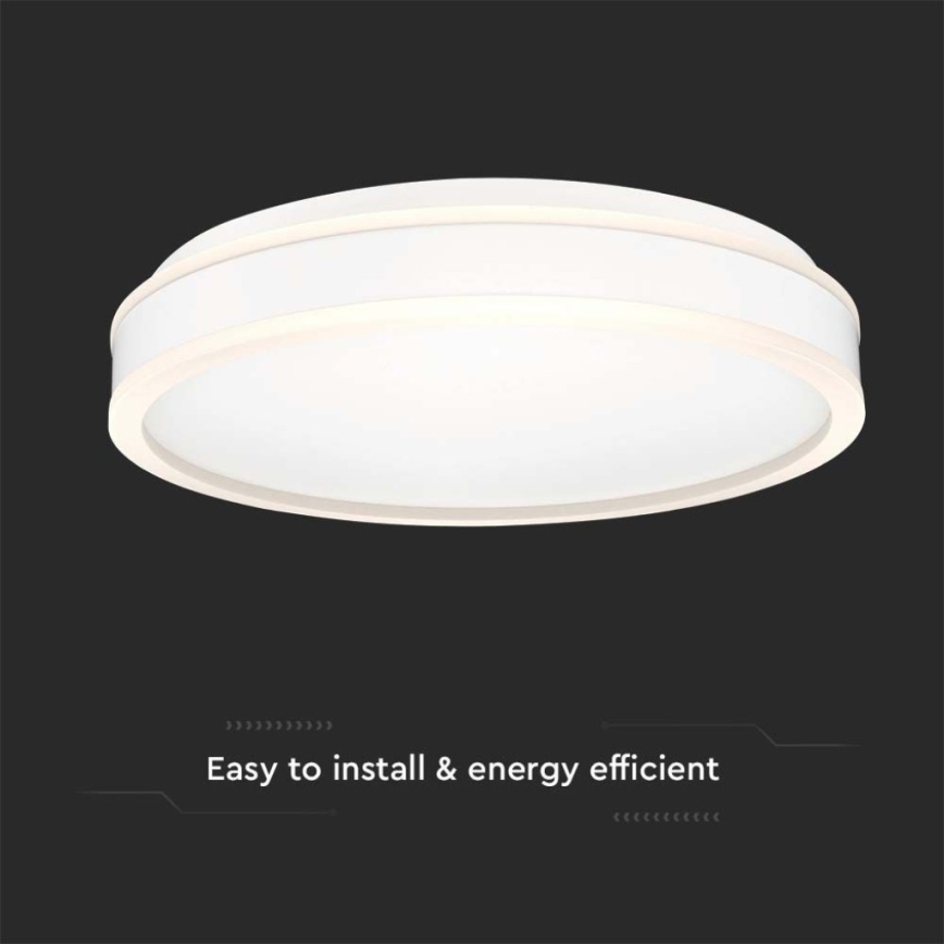 Plafón LED LED/24W/230V 4000K diá. 45 cm blanco