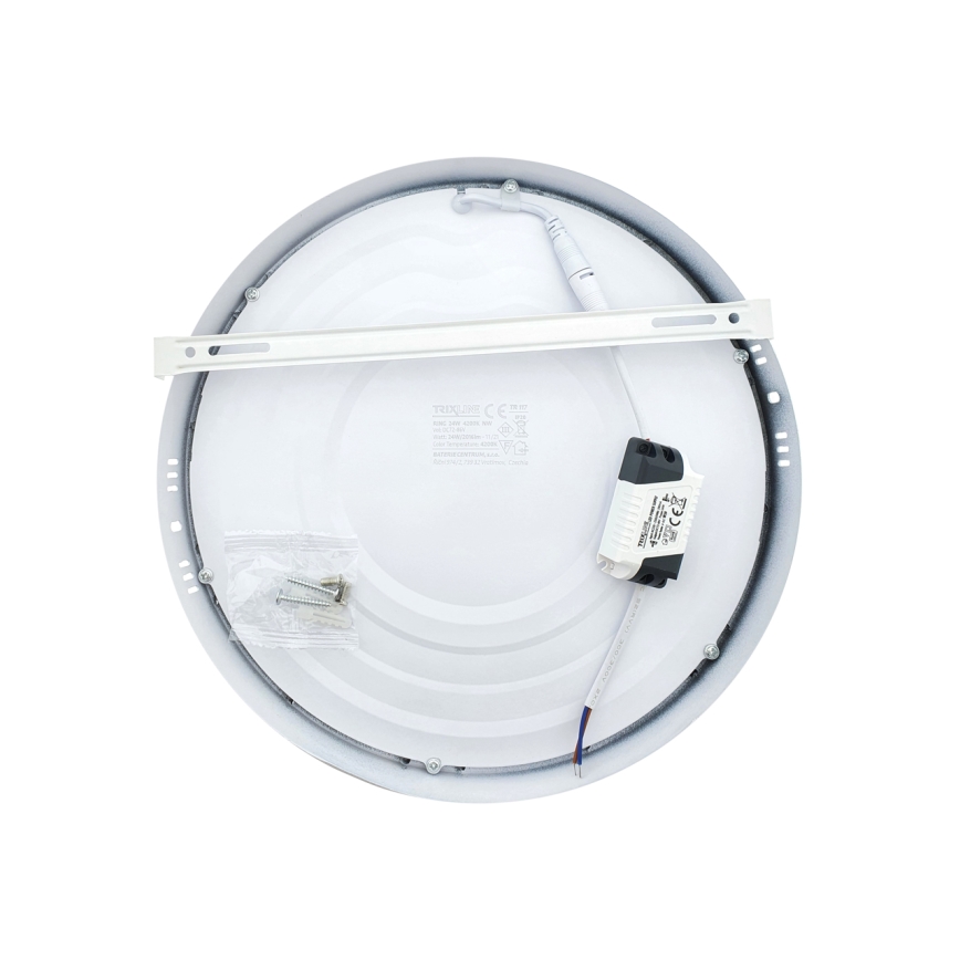 Plafón LED LED/24W/230V 4200K diá. 28,5 cm blanco
