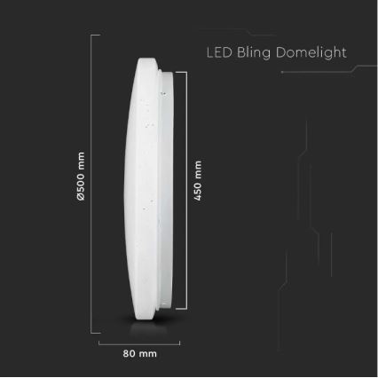 Plafón LED LED/36W/230V diámetro 50 cm 3000/4000/6400K