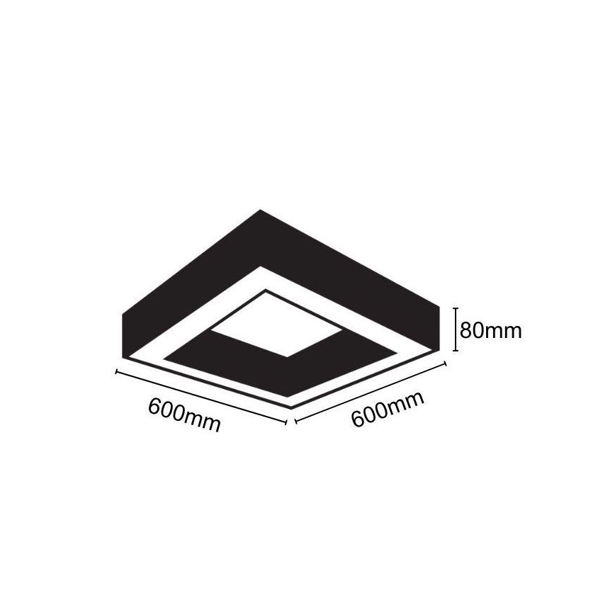 Plafón LED LED/40W/230V 4000K 60x60 cm