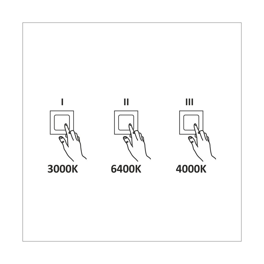Plafón LED LED/45W/230V 3000K/4000K/6400K