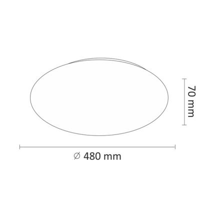 Plafón LED LED/45W/230V 3000K/4000K/6400K