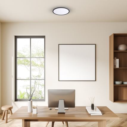 Plafón LED MAQ LED/32W/230V 3000/4000/6500K IP40 negro