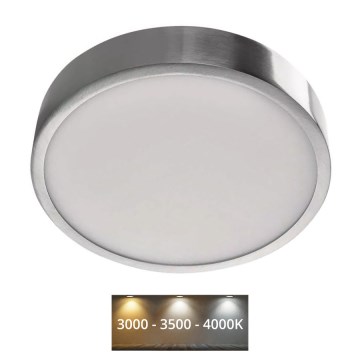 Plafón LED NEXXO LED/21W/230V 3000/3500/4000K diá. 22,5 cm cromo brillante