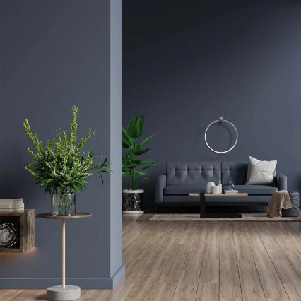 Plafón LED NOEMI LED/20W/230V 4000K diá. 50 cm cromo mate