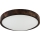Plafón LED OAK SLIM LED/36W/230V 4000K Ø 37 cm roble/marrón oscuro