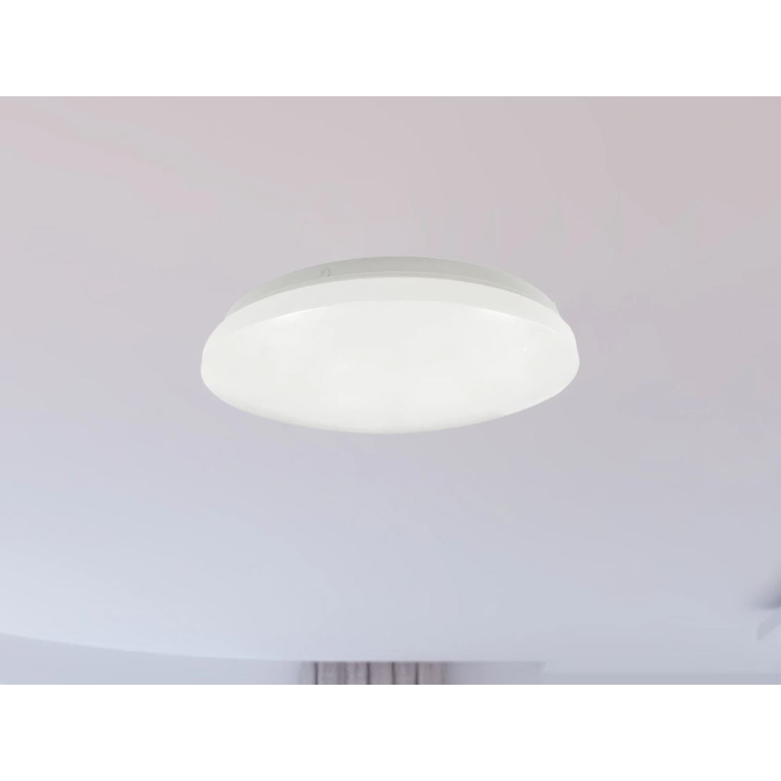 Plafón LED para baño OPAL LED/12W/230V Ø 24,5 cm IP44 blanco