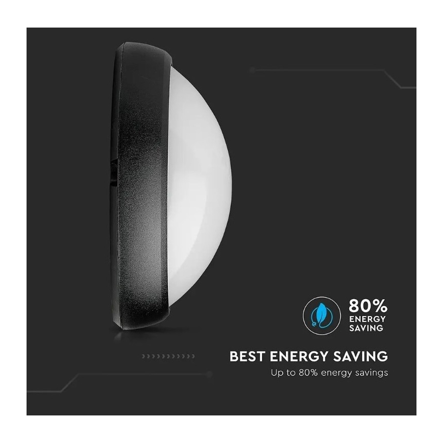 Plafón LED para exteriores LED/12W/230V IP54