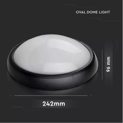 Plafón LED para exteriores LED/12W/230V IP54