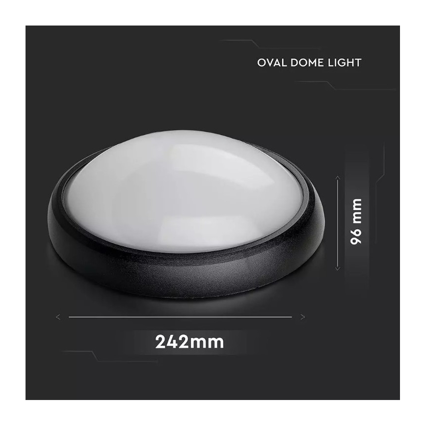 Plafón LED para exteriores LED/12W/230V IP54