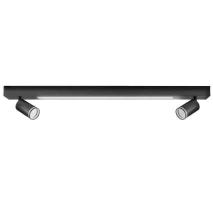 Plafón LED PARÍS LED/24W/230V + 2xGU10/10W negro