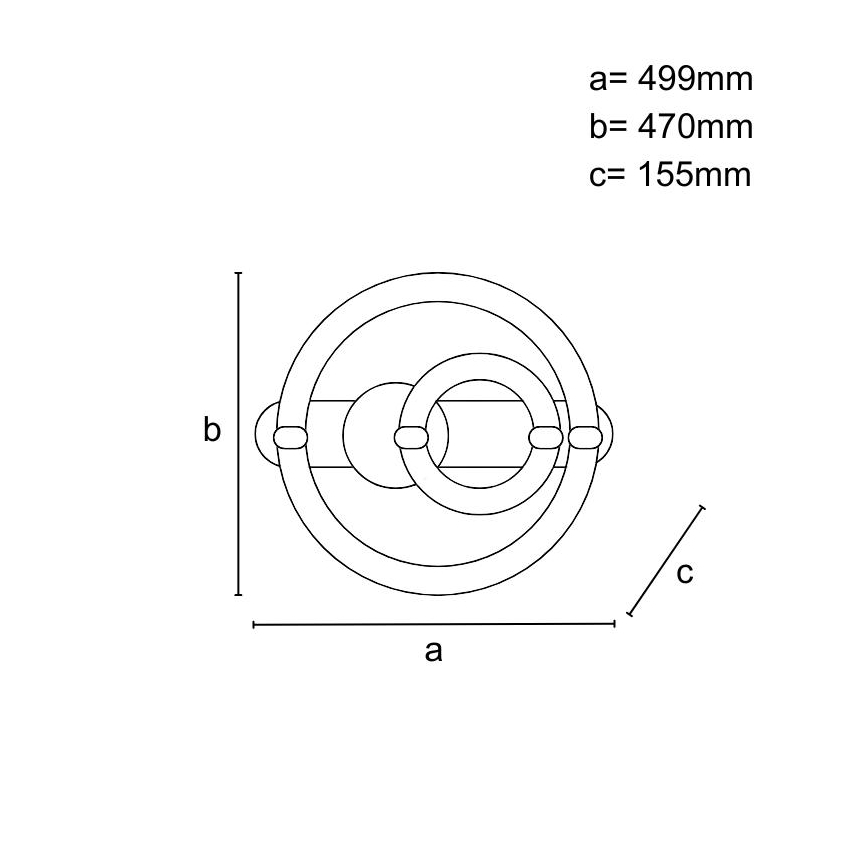 Plafón LED regulable 120W/230V 3000-6500K + mando a distancia