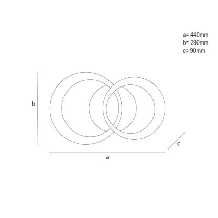 Plafón LED regulable 35W/230V 3000-6500K + mando a distancia