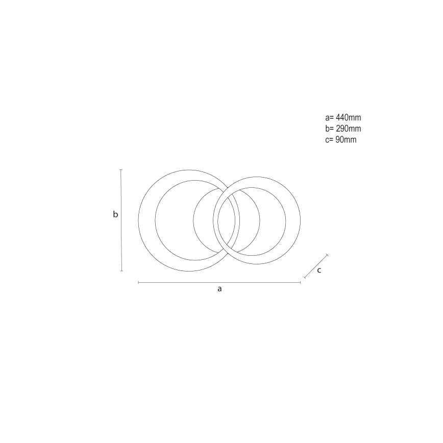 Plafón LED regulable 35W/230V 3000-6500K + mando a distancia