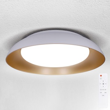 Plafón LED regulable ALVA LED/48W/230V 3000-6500K diámetro 51 cm blanco + mando a distancia