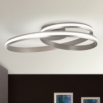 Plafón LED regulable CIRCUS LED/30W/230V plata