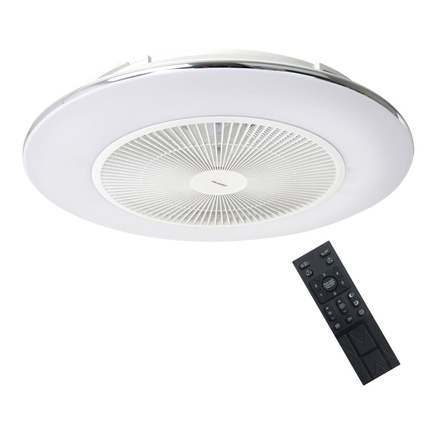 Plafón LED regulable con ventilador ARIA LED/38W/230V 3000-6000K blanco + mando a distancia