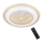 Plafón LED regulable con ventilador ZEPHYR LED/48W/230V 3000-6000K dorado + mando a distancia