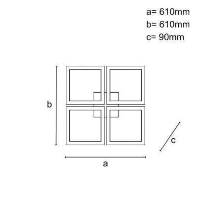 Plafón LED regulable de montaje en superficie LED/215W/230V 3000-6500K + mando a distancia
