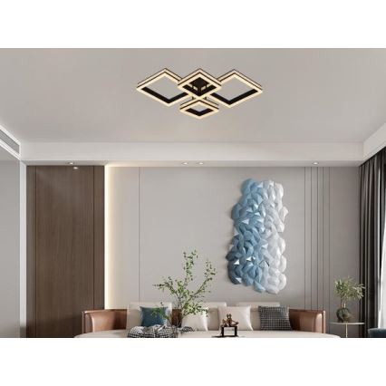 Plafón LED regulable de superficie LED/175W/230V 3000-6500K + mando a distancia