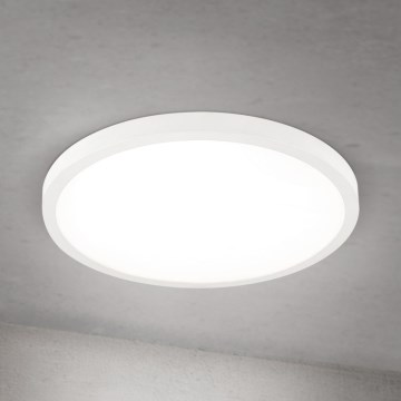 Plafón LED regulable DISC LED/30W/230V 2700/3000/4000K diámetro 40 cm blanco