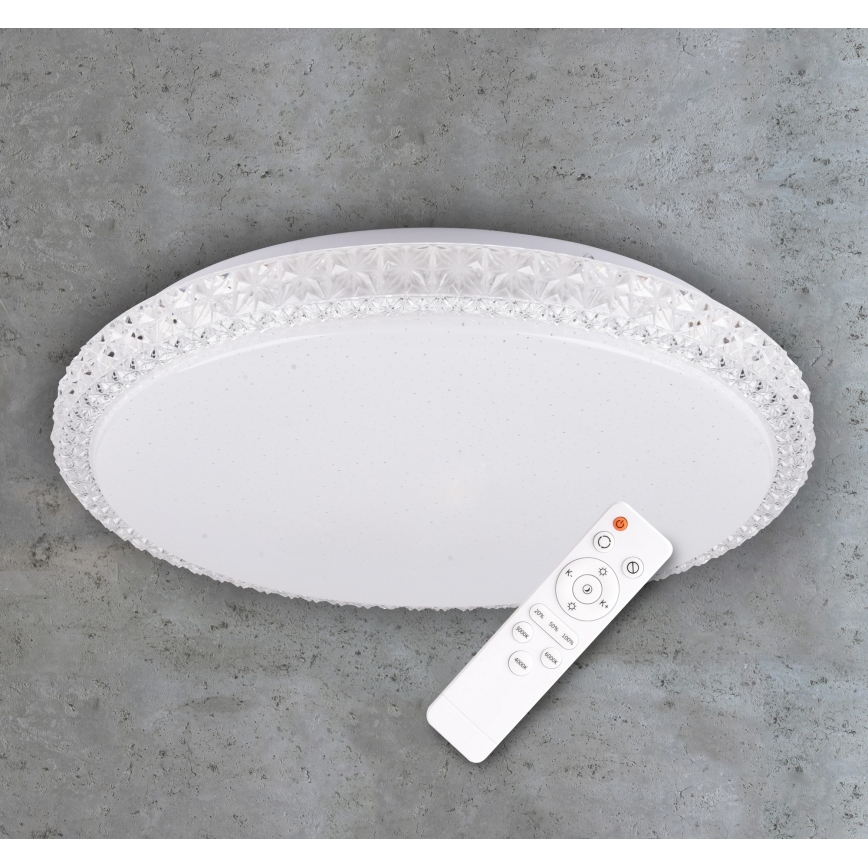 Plafón LED regulable IRINA LED/48W/230V con mando a distancia