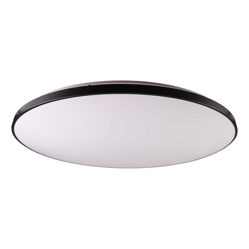 Plafón LED regulable KERN LED/80W/230V 3000-6000K diá. 80 cm negro + control remoto