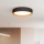 Plafón LED regulable LARIOS LED/48W/230V 3000-6500K diá. 39 cm negro + control remoto