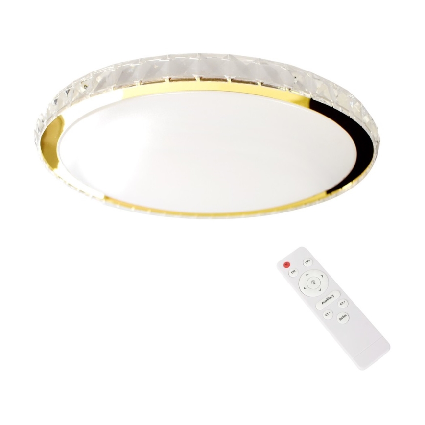 Plafón LED regulable LAYLA LED/33W/230V 3000/4000/6000K dorado + mando a distancia